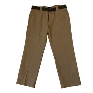 Weatherproof Mens Utility Chino The Utility Chino Pants 38x30 Camel Belted NWT